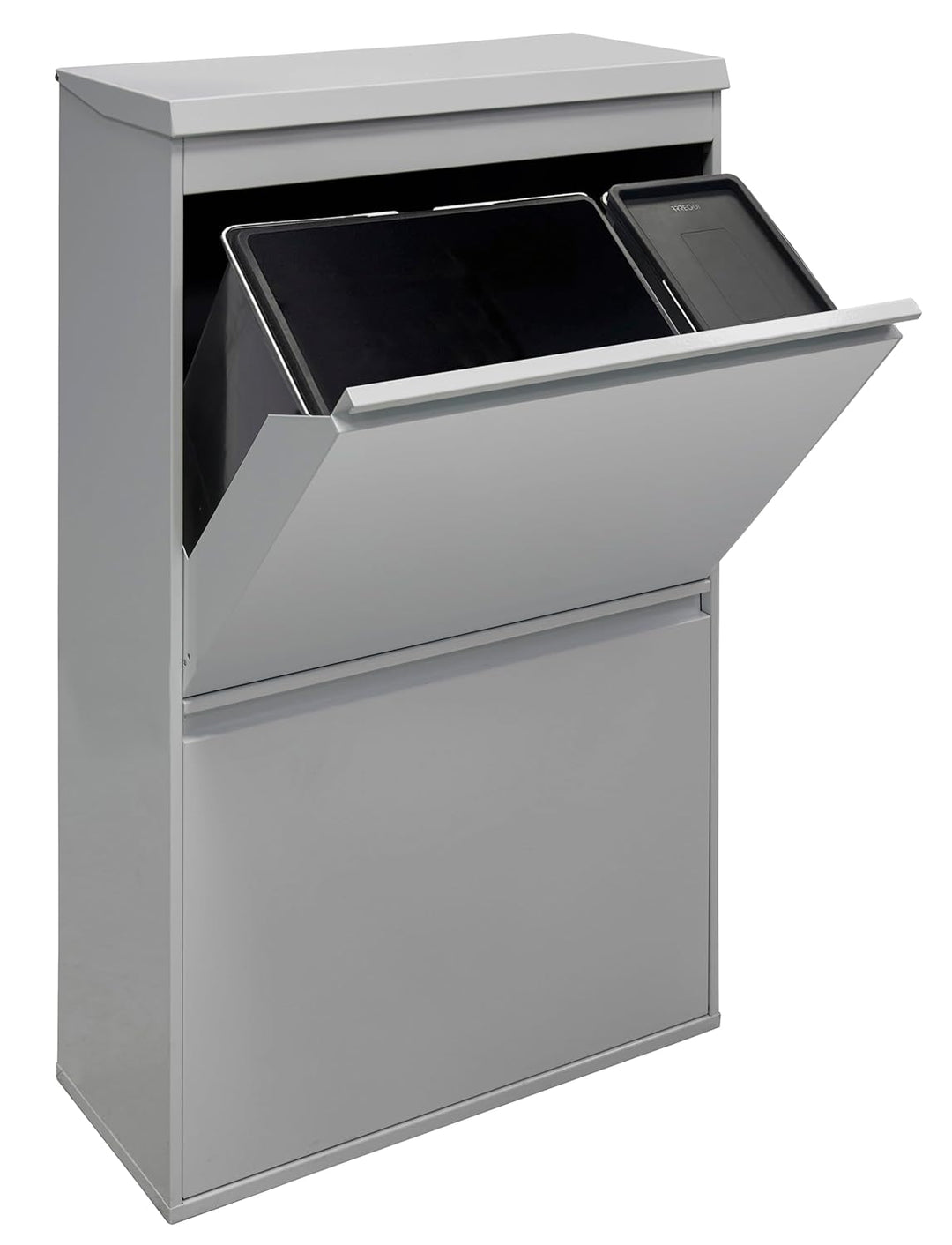 ARREGUI Top CR622-B2 Mülltrennsystem aus Stahl mit Aufbewahrungsbox mit Deckel | 4 Fächer Mülleimer