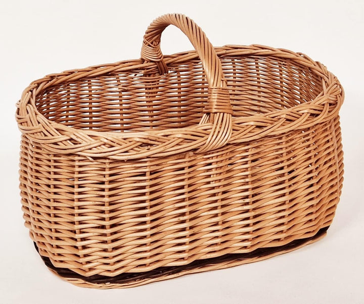 Einkaufskorb Pilzkorb Autokorb aus Weide 45 x 28 cm 7010521-2F