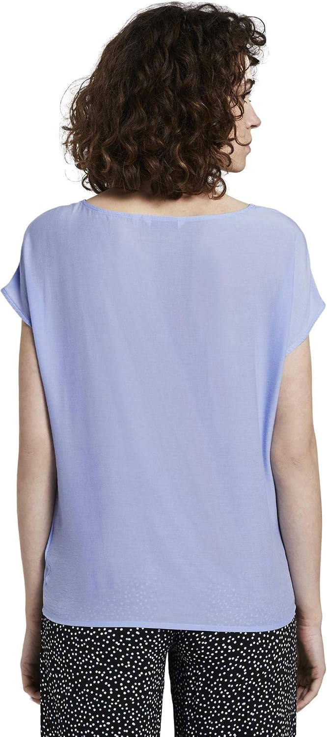 TOM TAILOR Damen 1019519 Bluse (1er Pack) 40 12819 - Parisienne Blue, 40 12819 - Parisienne Blue