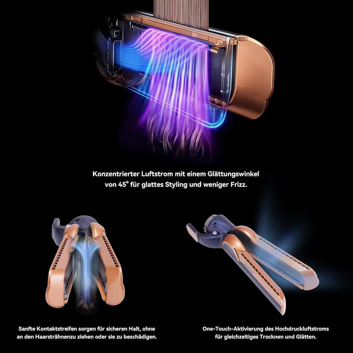 Haarglätter-Aufsatz für Dyson Airwrap, kompatibel mit HS01/HS05/HS08, Ohne heisse Platten: Styling m