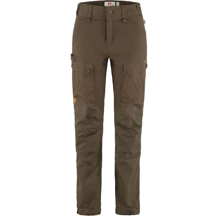 FJALLRAVEN Damen Forest Hybrid Trousers W Hose 34 Dunkles Olivgrün, 34 Dunkles Olivgrün