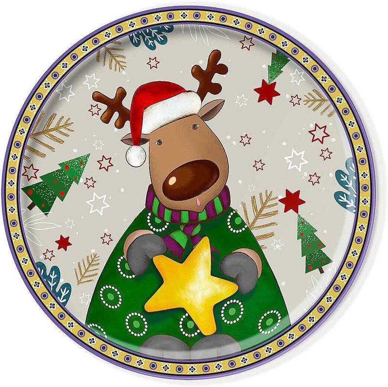 Egan Weihnachtsteller Panettone Rentier Ø 31 cm