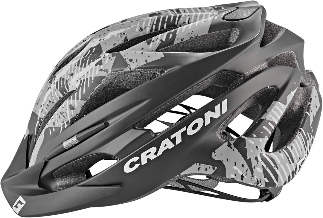 Cratoni Unisex – Erwachsene Pacer Fahrradhelm, Schwarz/Anthrazit Matt, S - M (54-58 cm)