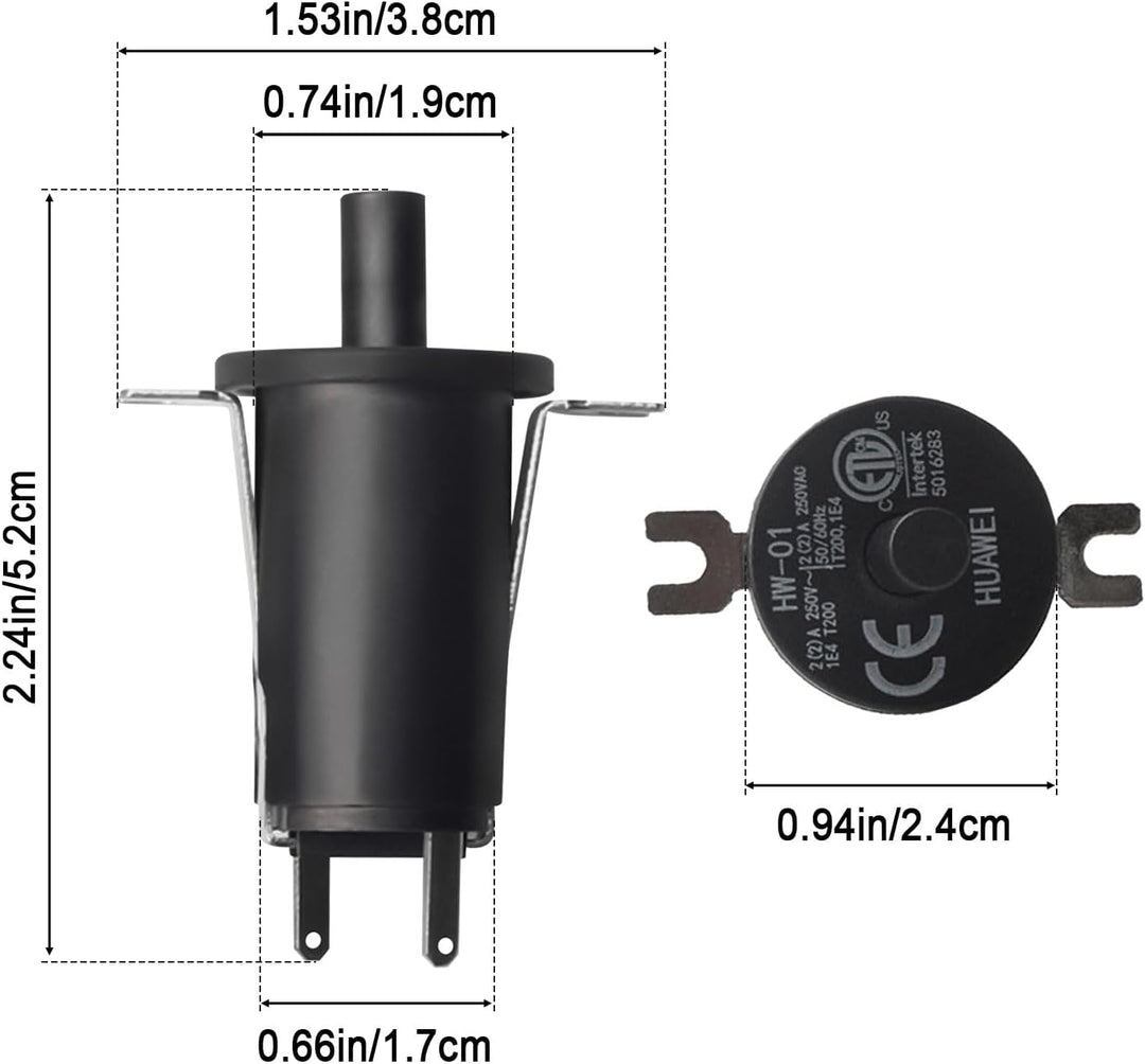 3 Stück 9904190041 Deckel-/Türschalter-Ersatzteil, kompatibel mit Masterbuilt Gravity Series 560/800