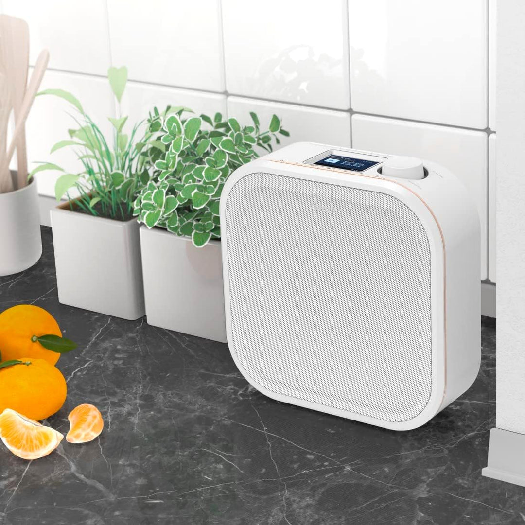 Hama Digitalradio für FM/DAB/DAB+ Empfang, DR350, unterbaufähig (Unterbau-Küchenradio, Farbdisplay,