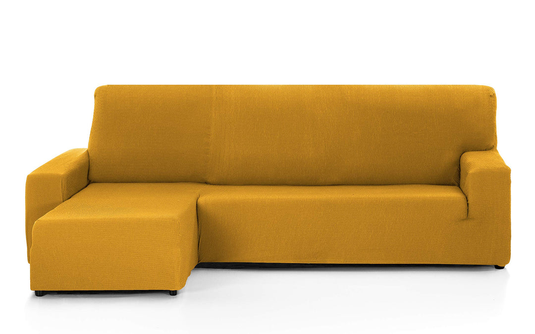 Martina Home - Bezug für Chaiselongue, Modell Túnez, Senfgelb, kurzes Eckteil Links kurzer linker Ar