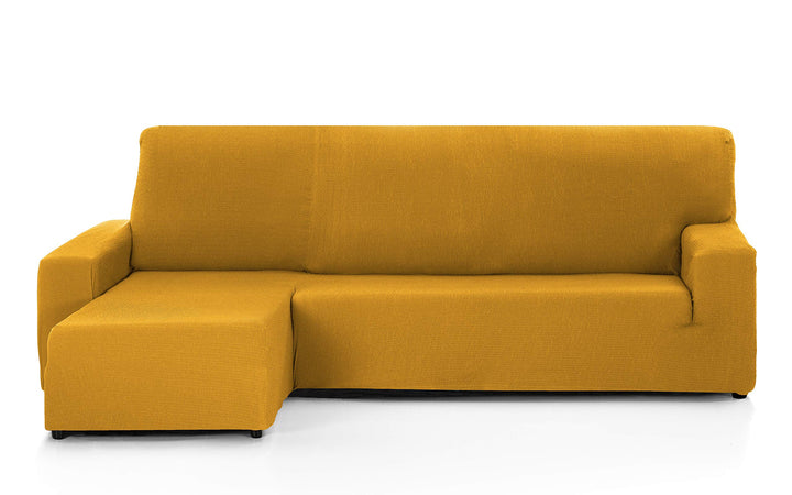 Martina Home - Bezug für Chaiselongue, Modell Túnez, Senfgelb, kurzes Eckteil Links kurzer linker Ar