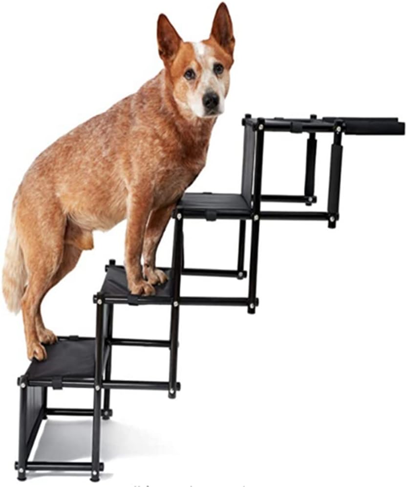 Hundetreppe für Grosse und Kleine Hunde, Hochwertiger Hunderampe Auto, Hunderampe Auto Klappbar für