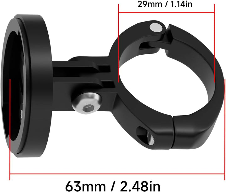 Verstellbare Fahrradhalterung für Garmin Varia, kompatibel mit 27,2 mm und 30,9 mm Sattelstützen, Al