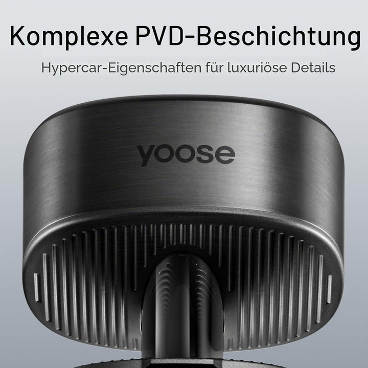 yoose Glatzen- Rasierer Herren elektrisch, IPX7 Glatzenrasierer (magnetisch 5 Scherköpfe, 90 Mins La