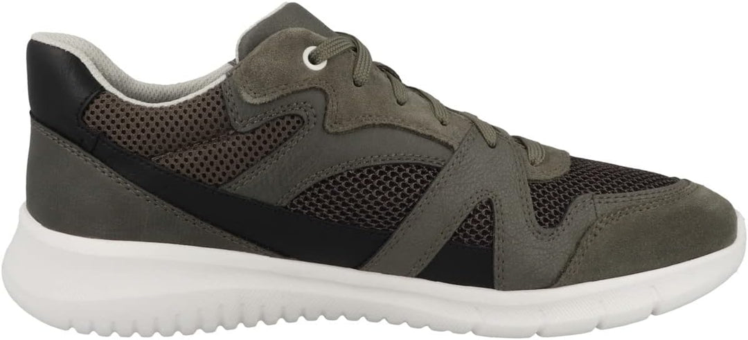 Geox Herren U Monreale B Sneakers 44 EU Lt Olive, 44 EU Lt Olive