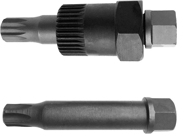Alkan Extra kurze M10 Vielzahn und T50 (TX-Profil) Bit-Einsatz inkl. Einsatz Adapter mit 33-Zahn Nus