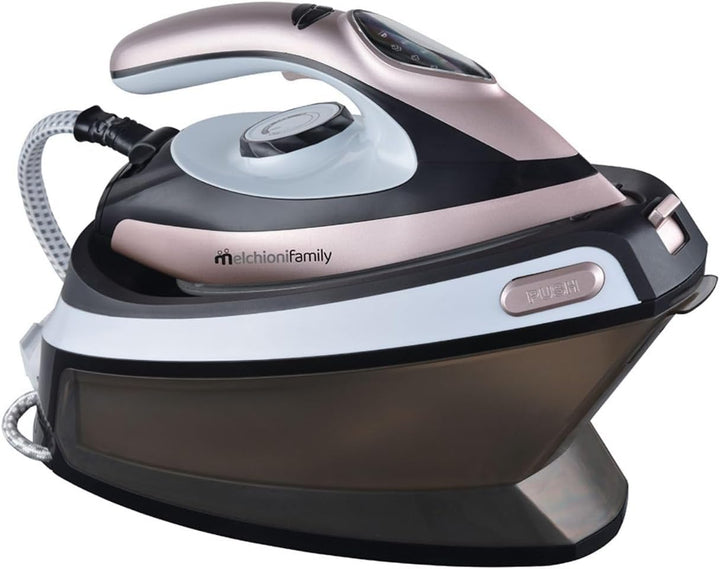 Melchioni Family INFINITY, Dampfbügelstation, Kontinuierliche Dampfabgabe, Wassertank 1,5 L, 2000 W,