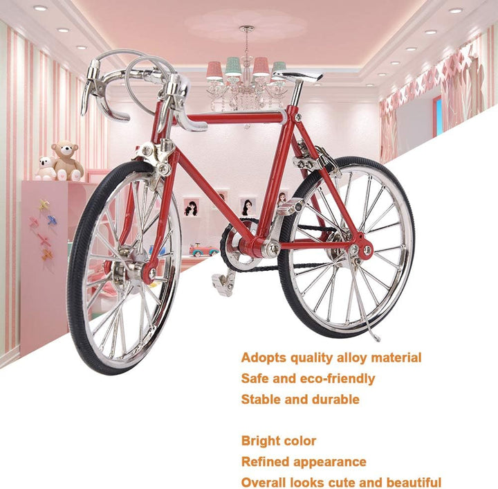 1:12 Mini Puppenhaus Fahrrad realistische Legierung Miniatur Fahrrad Fahrzeugmodell Spielzeug Puppen