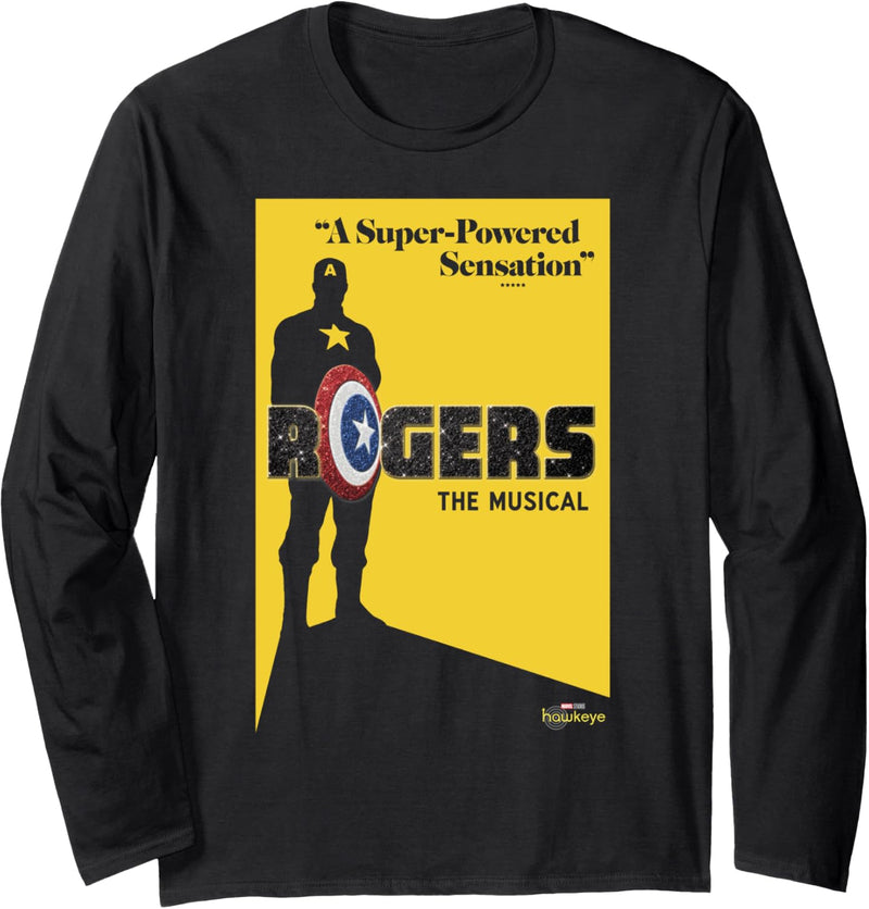 Marvel Hawkeye Rogers The Musical Poster Langarmshirt