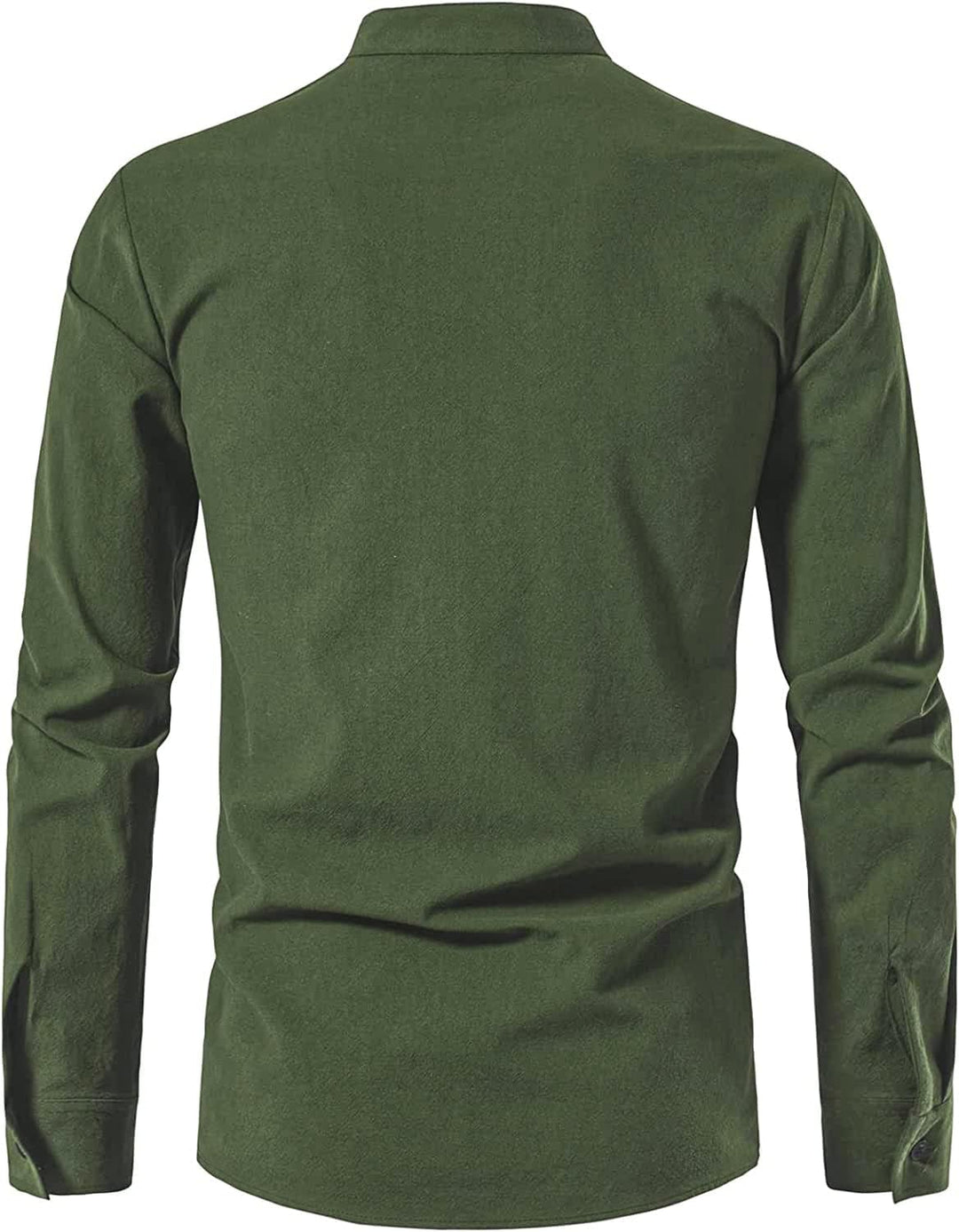 PARKLEES Herren Retro Baumwolle Freizeithemd Langarm Schnürbare Hemden Mittelalterlich Wikinger Pira