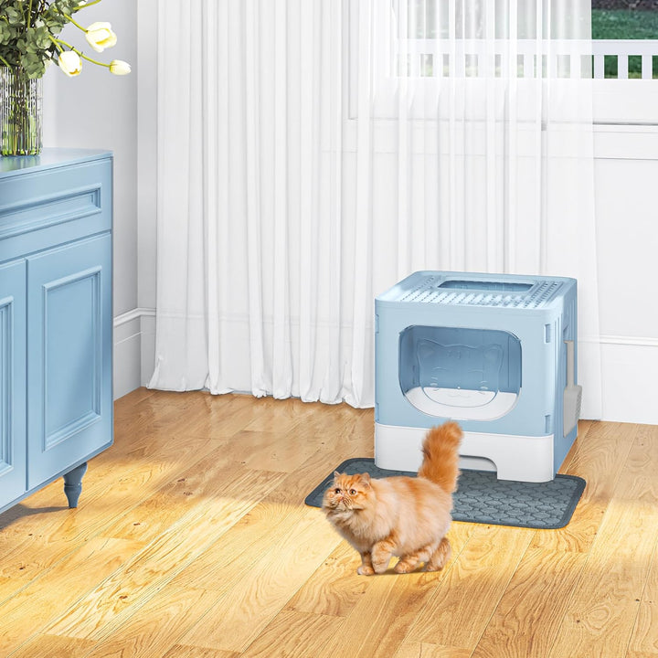 YITAHOME Katzenklo mit Deckel, grosse geschlossene Katzentoilette, haubenartiges geruchloses Anti-Sp