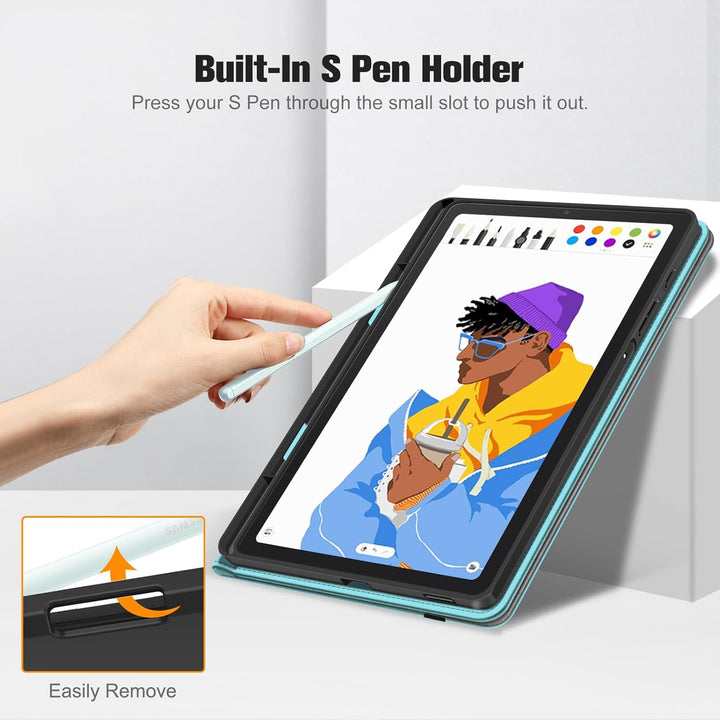 Fintie Hülle für Samsung Galaxy Tab S6 Lite 10.4 2024/2022/2020, Soft TPU Rückseite Gehäuse Schutzhü