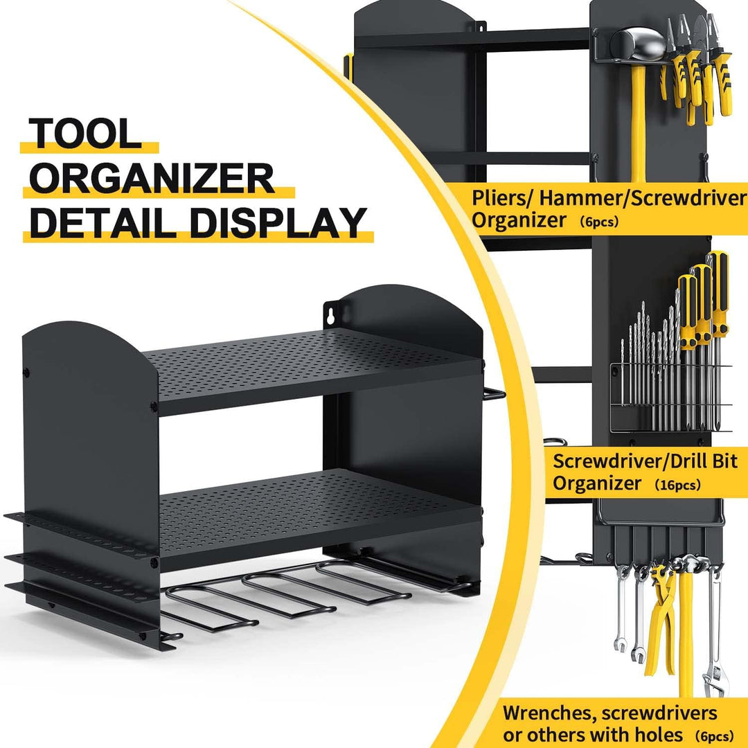 Bomclap Power Tool Organizer Elektrowerkzeug bohrer Aufbewahrung Schlagbohrschrauber 4 Steckplätze H
