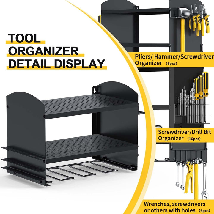 Bomclap Power Tool Organizer Elektrowerkzeug bohrer Aufbewahrung Schlagbohrschrauber 4 Steckplätze H