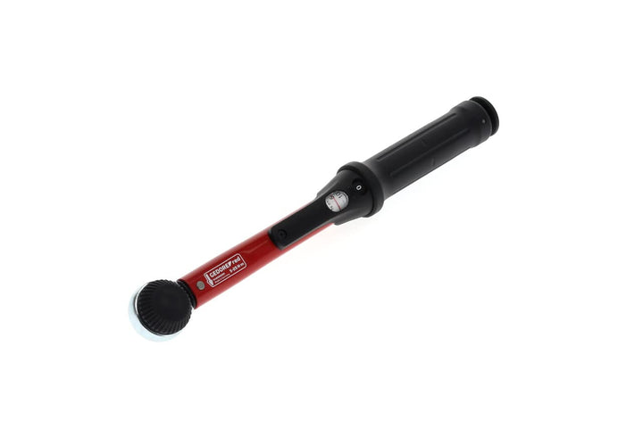 GEDORE red Drehmomentschlüssel für Links- und Rechtsgewinde, 1/4 Zoll, 5-25 Nm, Stahlrohr, Rot/Schwa