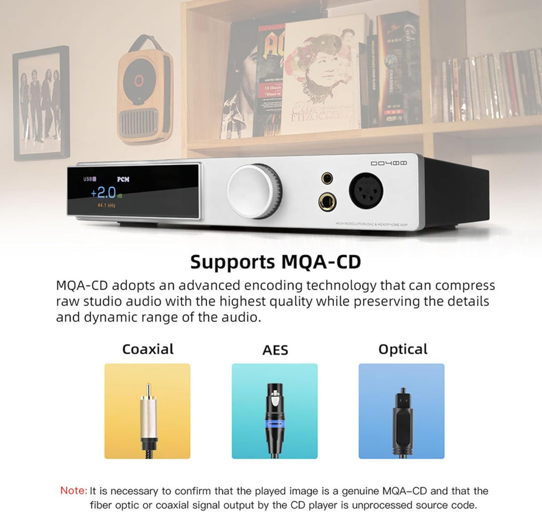 SMSL DO400 Full Balanced DAC Kopfhörer Amp ES9039MSPRO XMOS-XU316 USB MQA DAC Bluetooth 5.1 LDAC USB