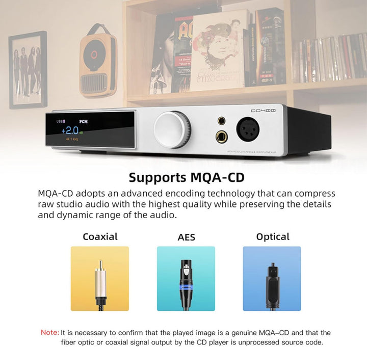 SMSL DO400 Full Balanced DAC Kopfhörer Amp ES9039MSPRO XMOS-XU316 USB MQA DAC Bluetooth 5.1 LDAC USB