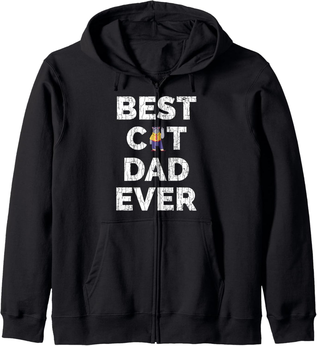 Bester Katzenpapa aller Zeiten Lustige Besitzer Grafik Kapuzenjacke