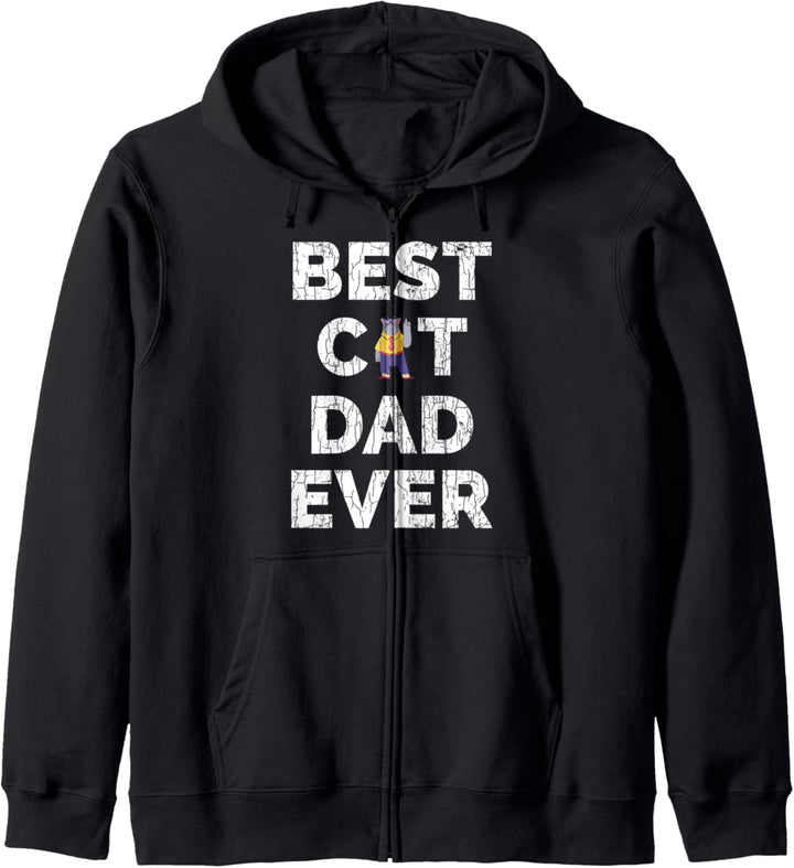 Bester Katzenpapa aller Zeiten Lustige Besitzer Grafik Kapuzenjacke