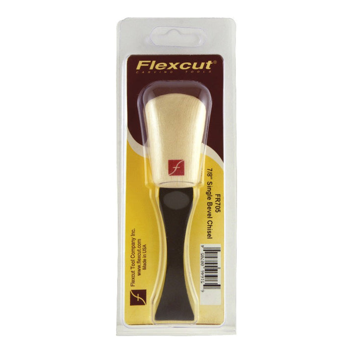 Flexcut #1 Palmmeissel, Hartstahl, massiver Eschenholzgriff, 7/8 Zoll (FR705) #1 - 7/8 Inch Handmeis