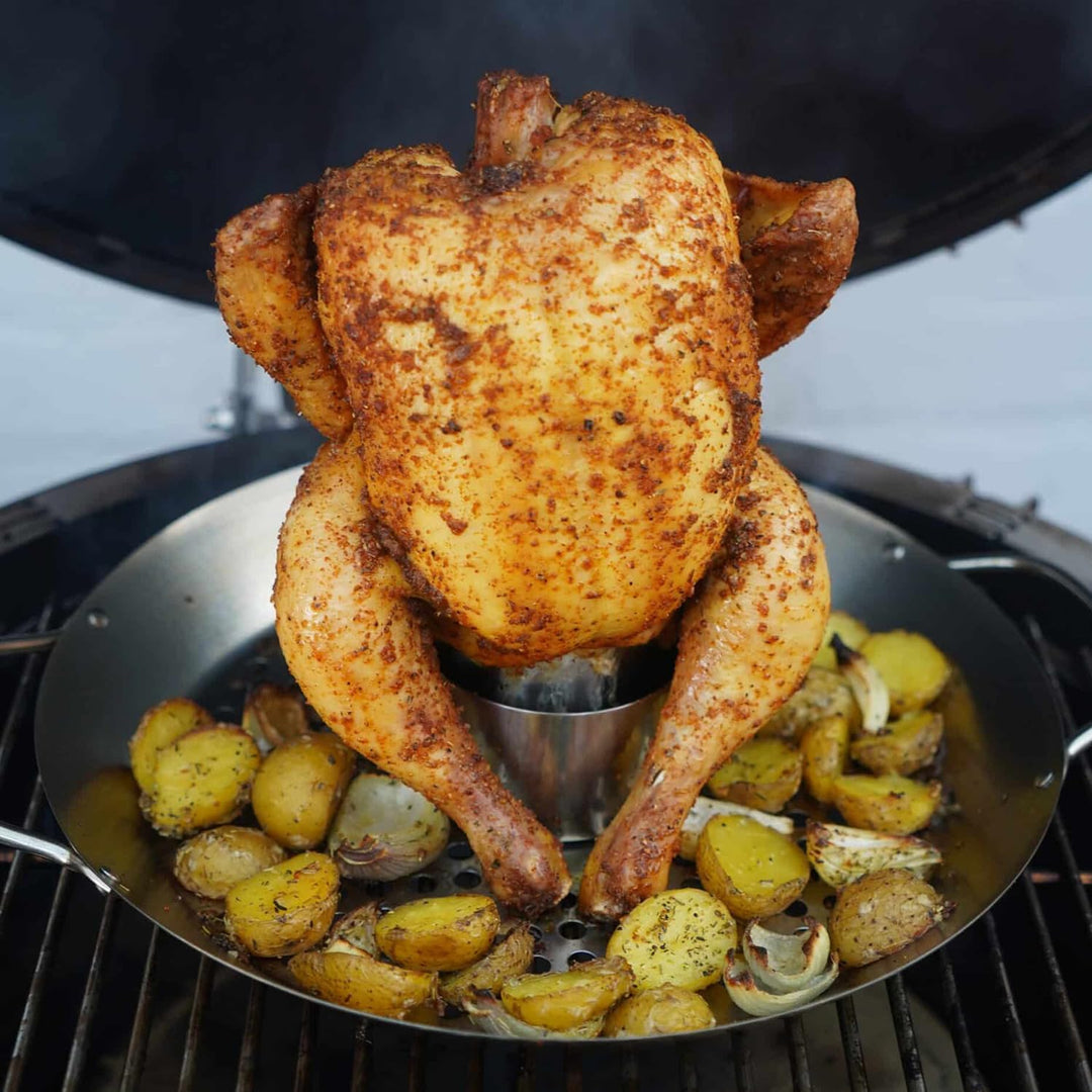 Monolith Chicken Roaster mit Gemüsepfanne