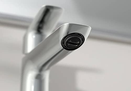 hansgrohe Waschtischarmatur Logis, Wasserhahn Bad mit Auslauf Höhe 110 mm, Badarmatur wassersparend,