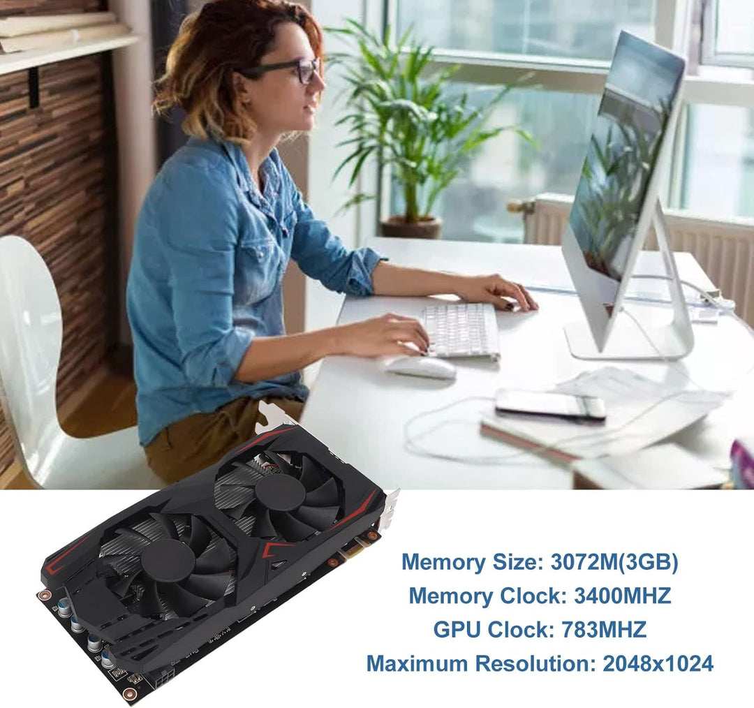 VBESTLIFE GTX550Ti 3 GB Grafikkarte, GDDR5, 192 Bit, PCI Express 2.0, 783/3400 MHz, 2048 X 1024, Gam