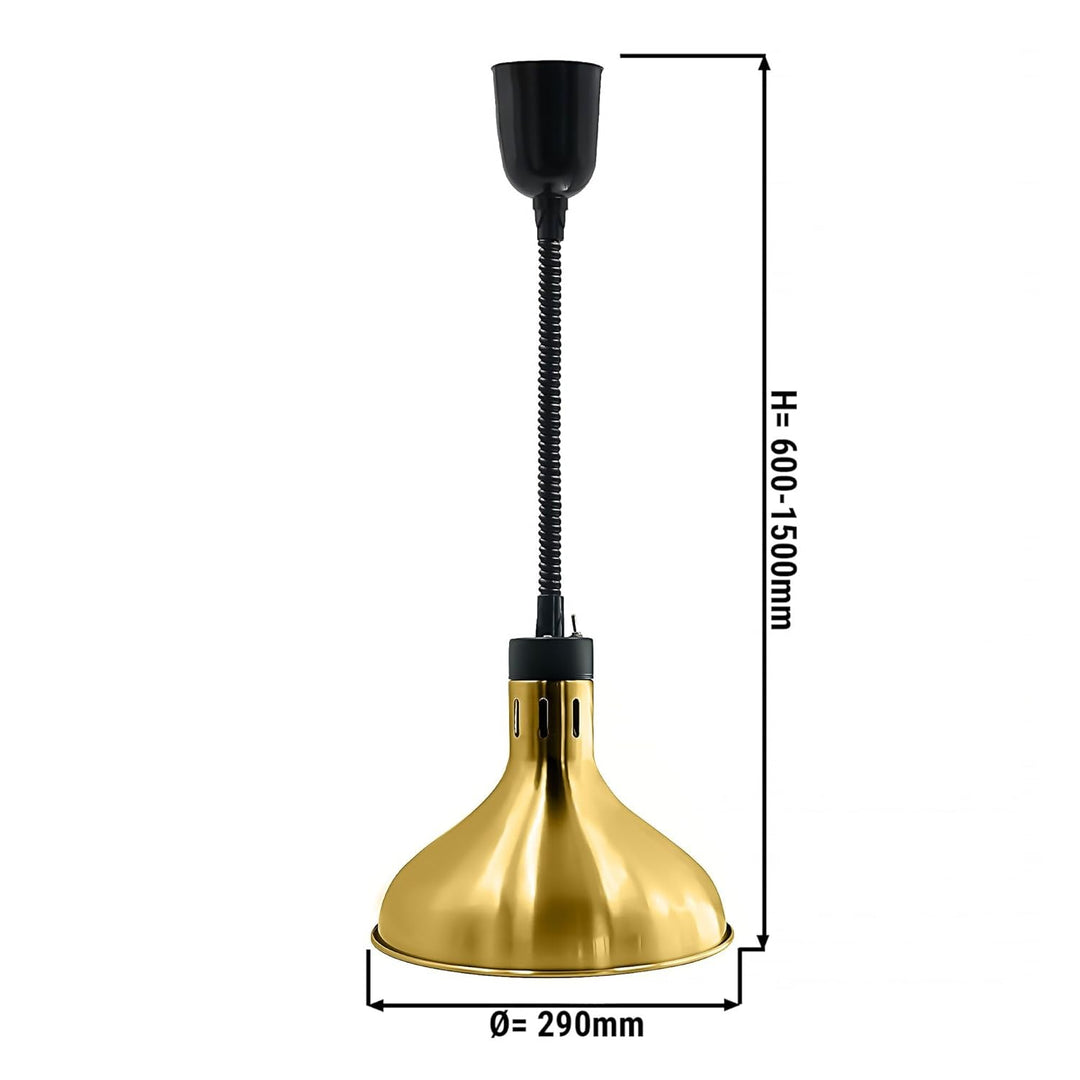 GGM Gastro | WLH290-G | Wärmelampe - Ø 290 mm - Gold