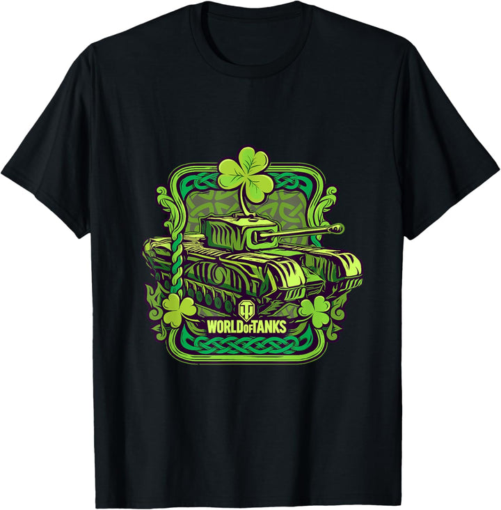 World of Tanks St. Patrick's Day Maschine in Grün T-Shirt