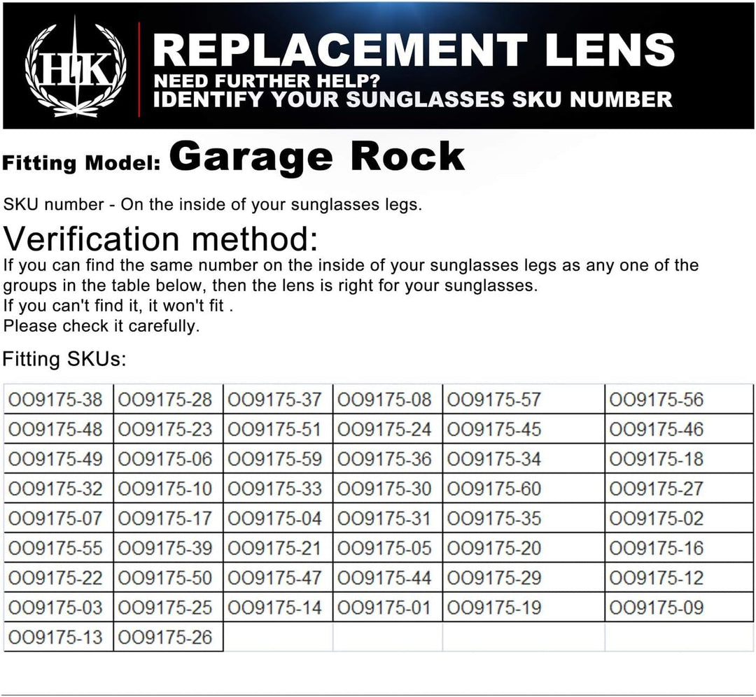 HKUCO Replacement Lenses For Oakley Garage Rock Blue/Transparent Pink Polarized