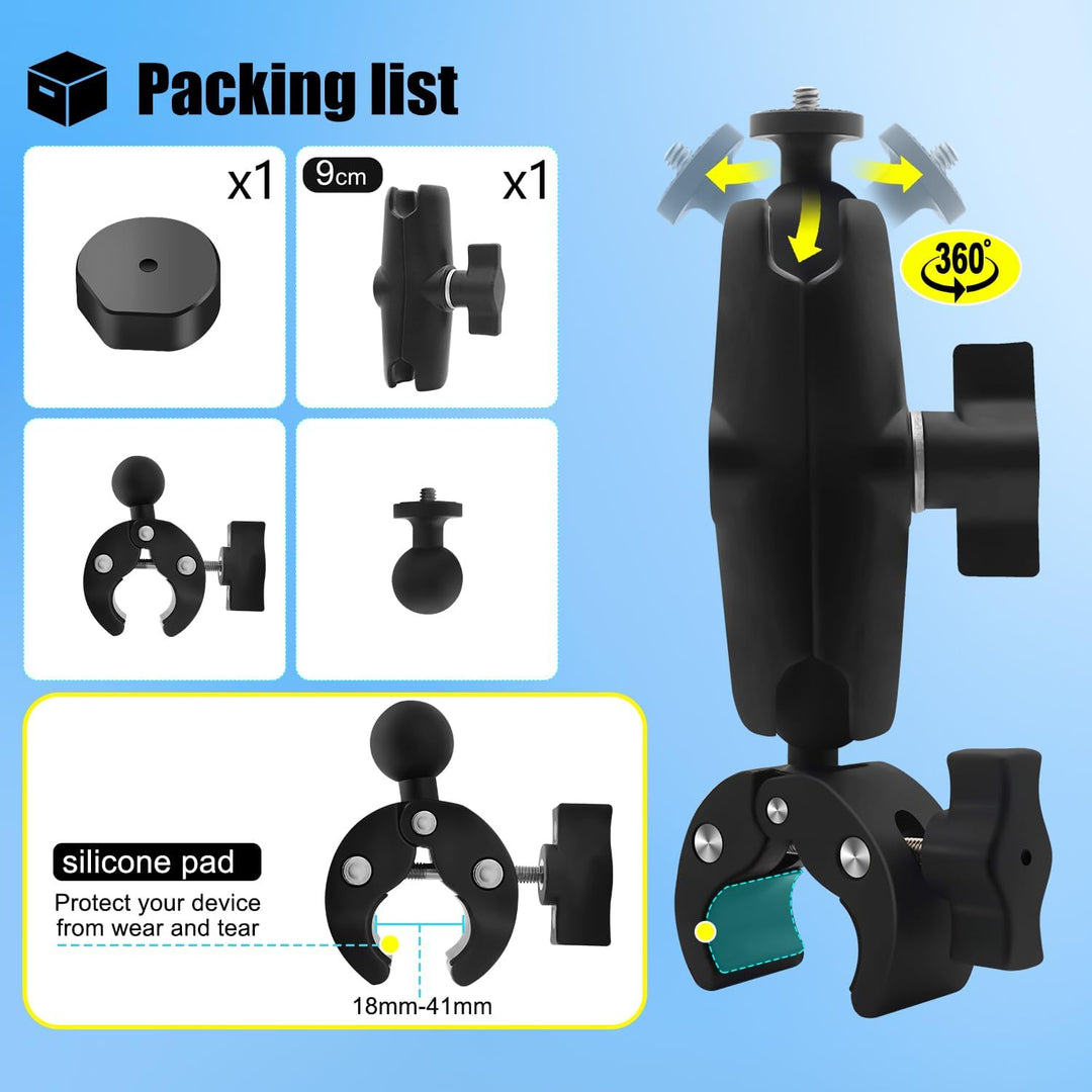 Stativ Halterung, 1/4 Klemme RV Leiter Dach Gestell Kompatibel für Starlink Mini für Original Rohr A