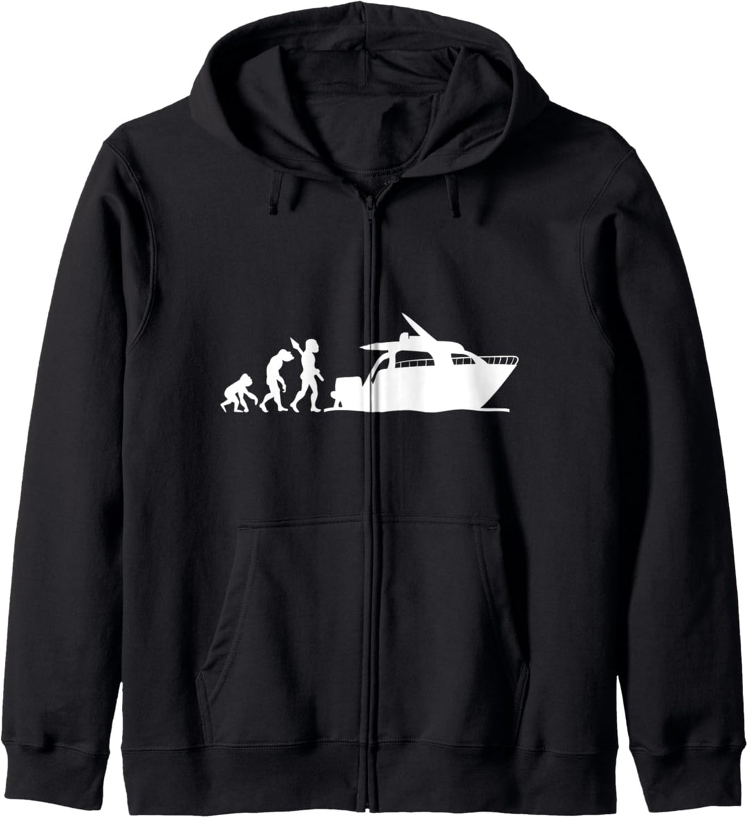 Yacht Boot Schiff Kapitän Motoryacht Evolution Fun Lustig Kapuzenjacke