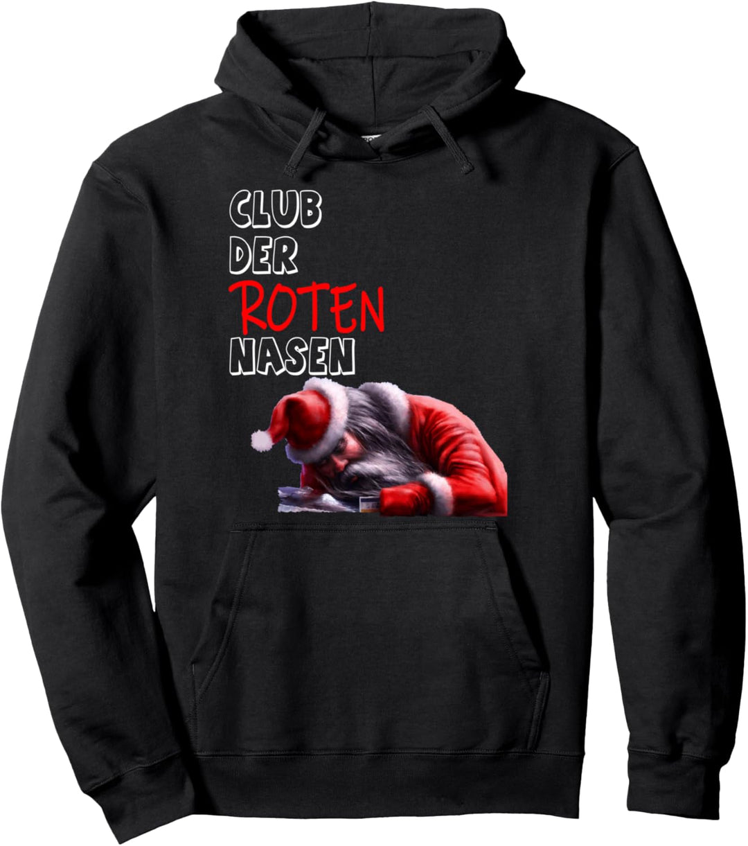 Weihnachten Santa Claus böser Weihnachtsmann Rote Nase Pullover Hoodie