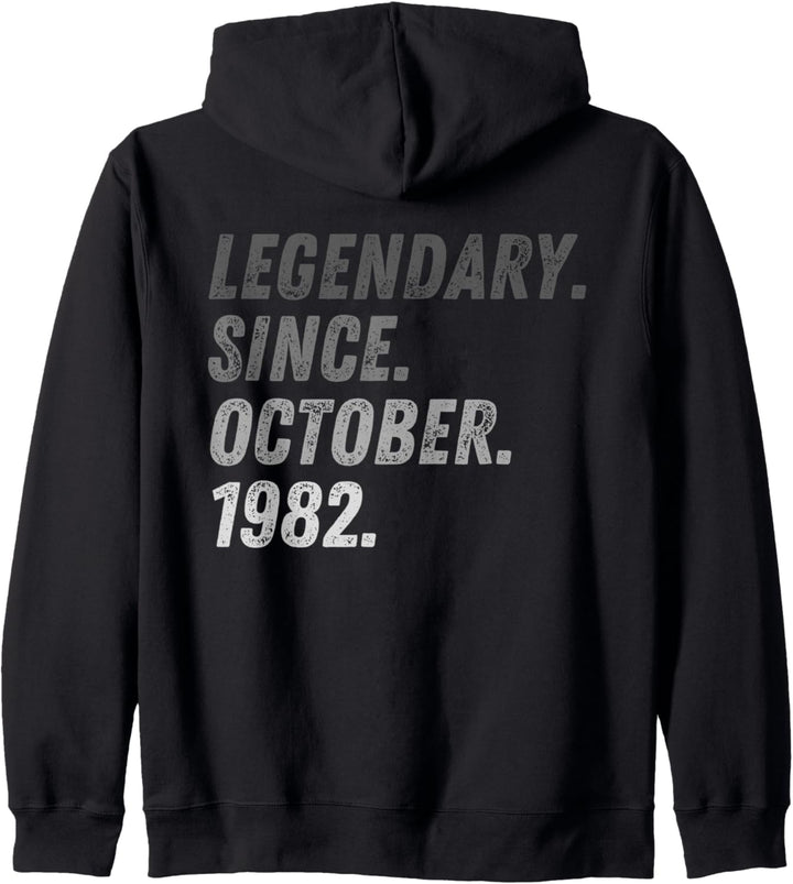 40. Geburtstag 40 Jahre Mann Frau Oktober 1982 Kapuzenjacke