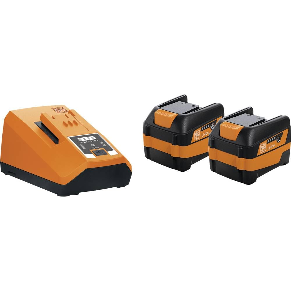 FEIN Akku-Starter-Set (mit 2 Akkus 6 Ah, 1 Ladegerät, Spannung 12 V, Werkzeugakku für Elektrowerkzeu
