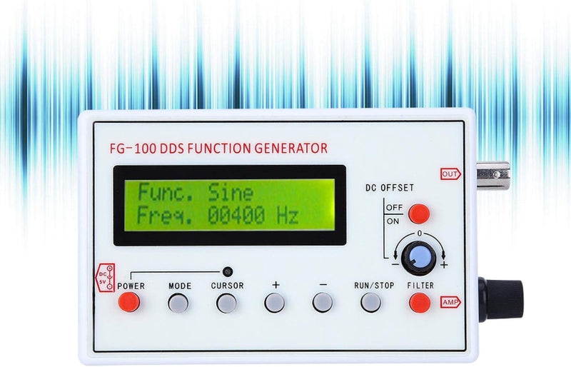 Funktionsgenerator Sinus Rechteck Dreieckwelle DDS DC3.5-10V Signalgenerator für Oszilloskop-Abschwä