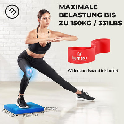 Balance Pad Kissen Balancekissen Balanceboard Balancepad Set XL + Trainings-eBook | Ballsitzkissen B