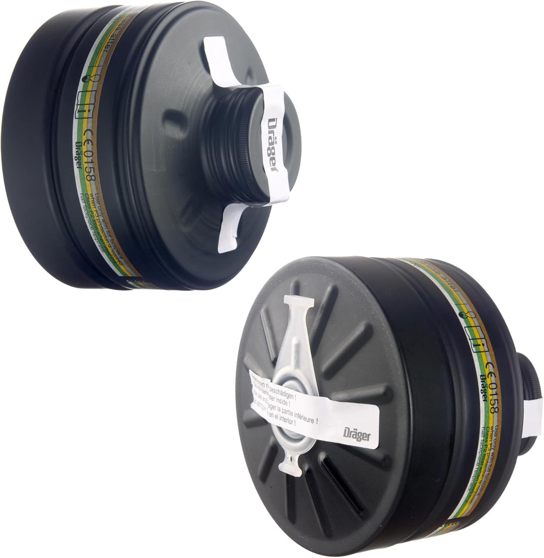 Dräger Rd40 Zivilschutz-Filter der Schutzklasse A2B2E2K2-P3 R D/NBC (Schwarz) für Gase, Dämpfe, Part