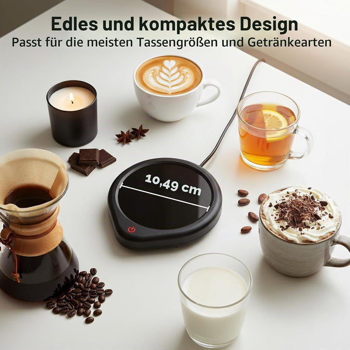 Kaffeetassenwärmer, Tassenwärmer mit Abschaltautomatik für den Schreibtisch, Teewasser-Milch-Wärmer,