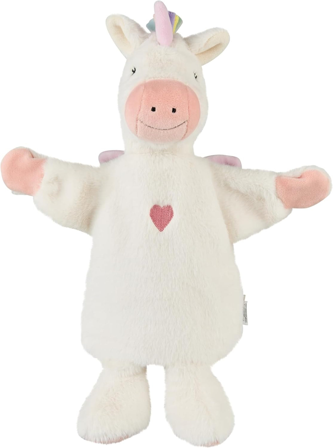 Sterntaler Handpuppe Einhorn aus weichem Flausch, Kinder- und Babyspielzeug, samtige Details, süsse