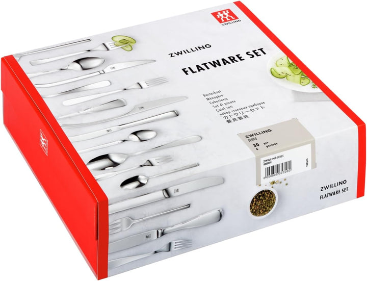 ZWILLING Newcastle Besteck Set, 30-teilig, Für 6 Personen, 18/10 Edelstahl/Hochwertiger Klingenstahl