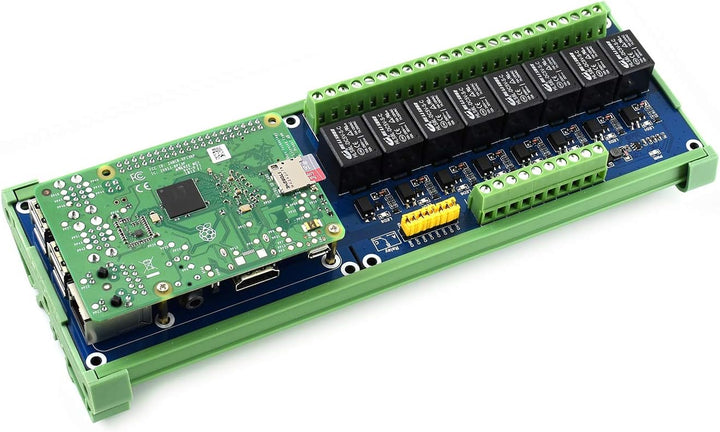 Waveshare 8-ch Relays Expansion Board Compatible with Raspberry Pi Control High Voltage Products Sta
