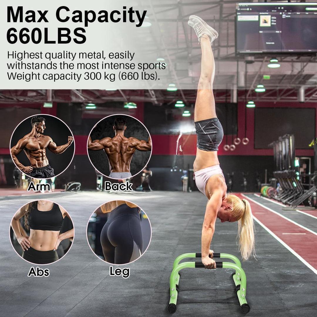 AmazeFan Parallettes, Handstand Barrenm, Grosser Push Up Bar & & Dip Barren, Rutschfeste Liegestützg