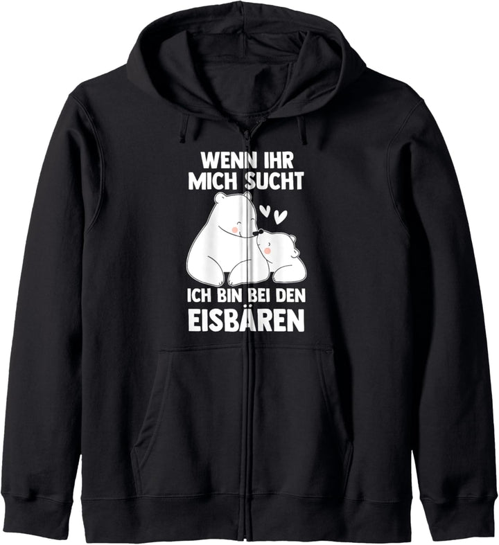 Ich bin bei den Eisbären Kapuzenjacke